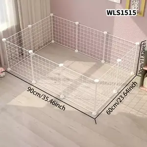 Small Pet Fence Dog Isolation Net, Free Combination Medium Small Dog Cage Indoor Home Rabbit Fence, Balcony Cat Barrier, Durable Puppy Playpen