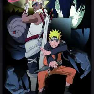 Xingyue Naruto Cartoon Character Art Acrylic Set - A6 Non-Sports Trading Card Collectible, 1 Box (5 Packs) Multiple Packs