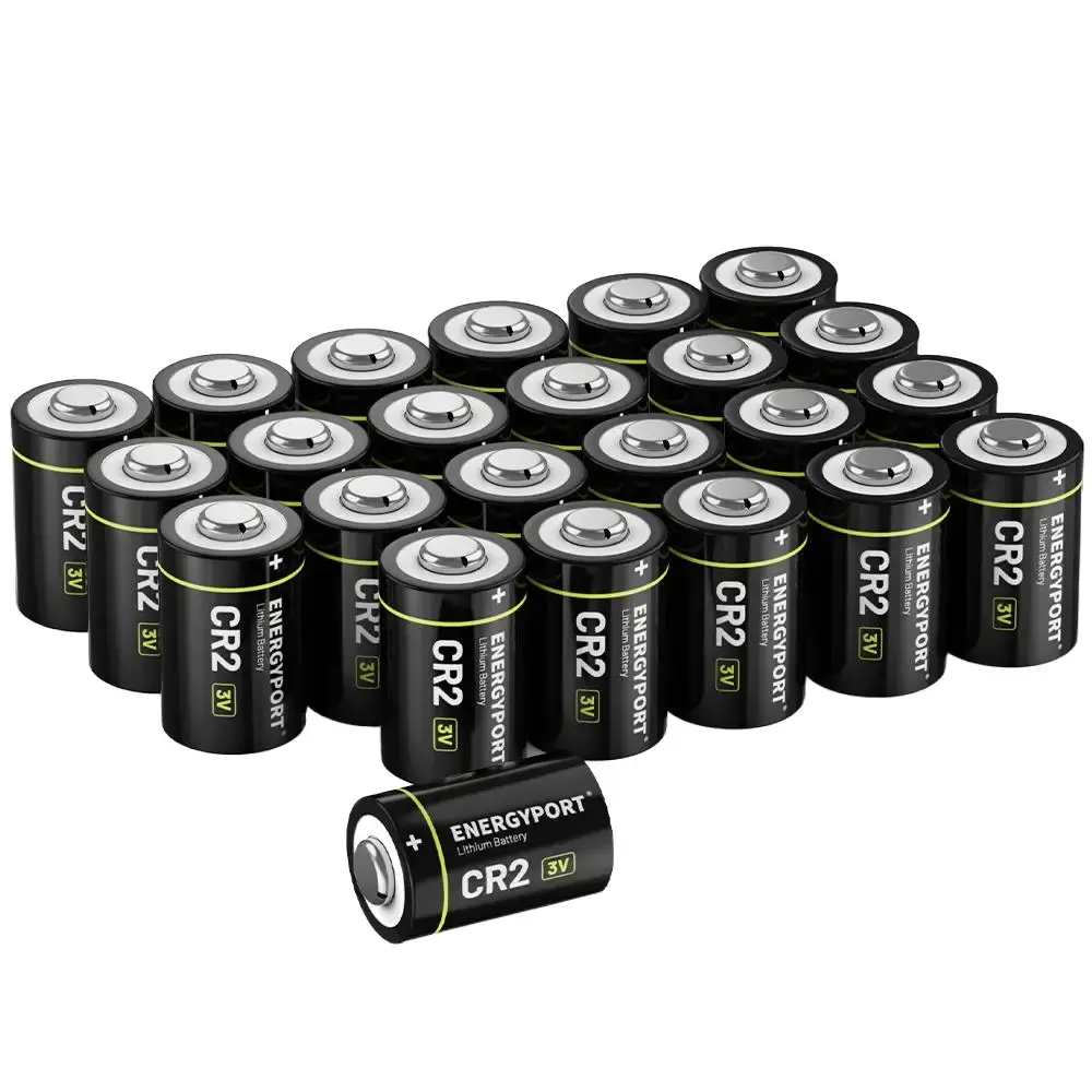 ENERGYPORT CR2 Lithium Battery (24-Pack), CR2 3V Batteries 1000mAh  High Power Lithium Battery for Flashlight, Range Finder, Photo Cameras, Alarm Systems and More ( Non-Rechargeable )