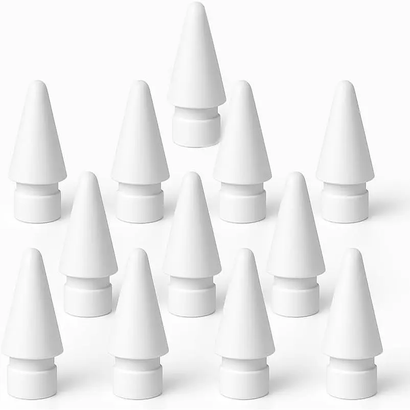 Replacement  Pencil Tips (12-Pack) - Compatible with Pro, USB-C, Gen 2 & Gen 1 -  Material Nibs
