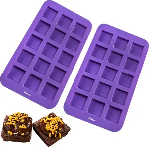 Bakerpan Silicone Bakeware Set 6pc – Brownie, Muffin & Loaf Pans Nonstick