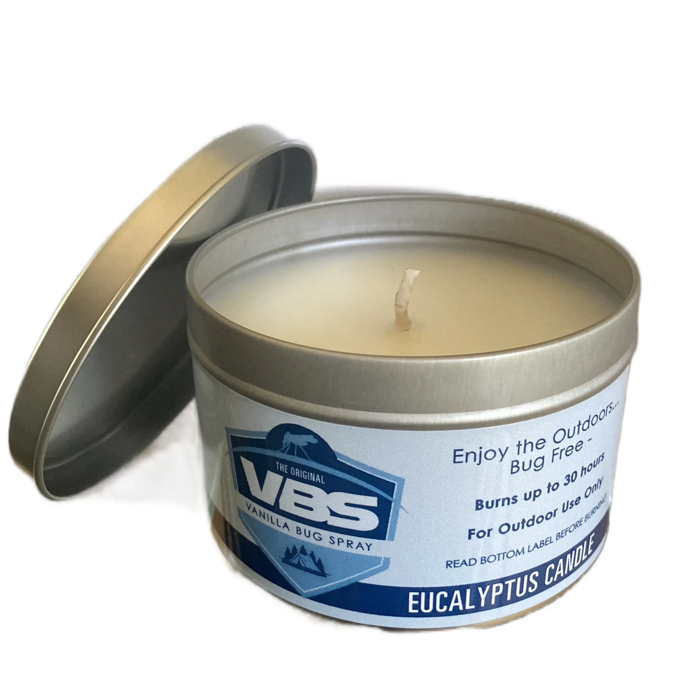 VBS Eucalyptus Candle - Great for Patio Use - Scented