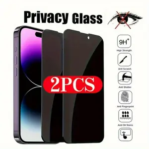2PCS Ultimate Privacy Screen Protector - for iPhone X, XR, XS and XS Max - High-Quality Tempered Glass with Anti-Spy Technology and Ultra-Thin Design Phone Screen Protectors