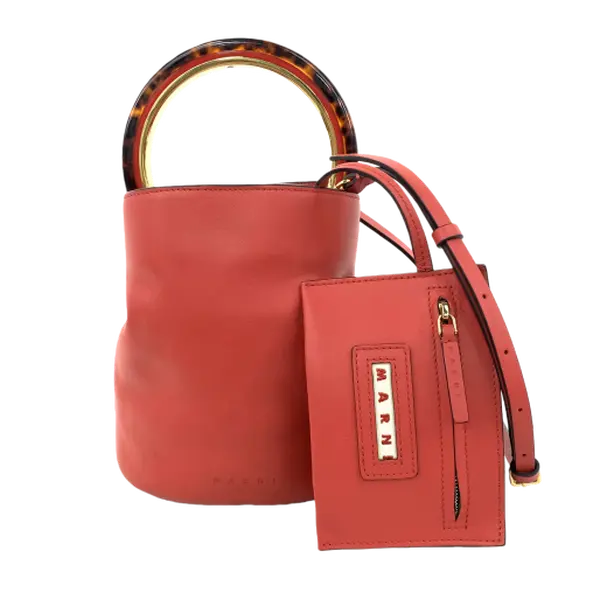 Pre-owned MARNI Leather Shoulder Bags 6.69'' R1739 Shoulder Bag C1368568084 0707 T2 Luna