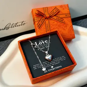 925 Silver Plated Adjustable Heart Lariat Necklace |18 inches Hypoallergenic Delicate Necklace, Nickel-Free & Lead-Free, Minimalist Love Pendant Jewelry Gift for Women