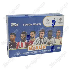 2024-25 Topps Chrome Merlin UEFA Club Competitions Soccer Breaker Delight Box