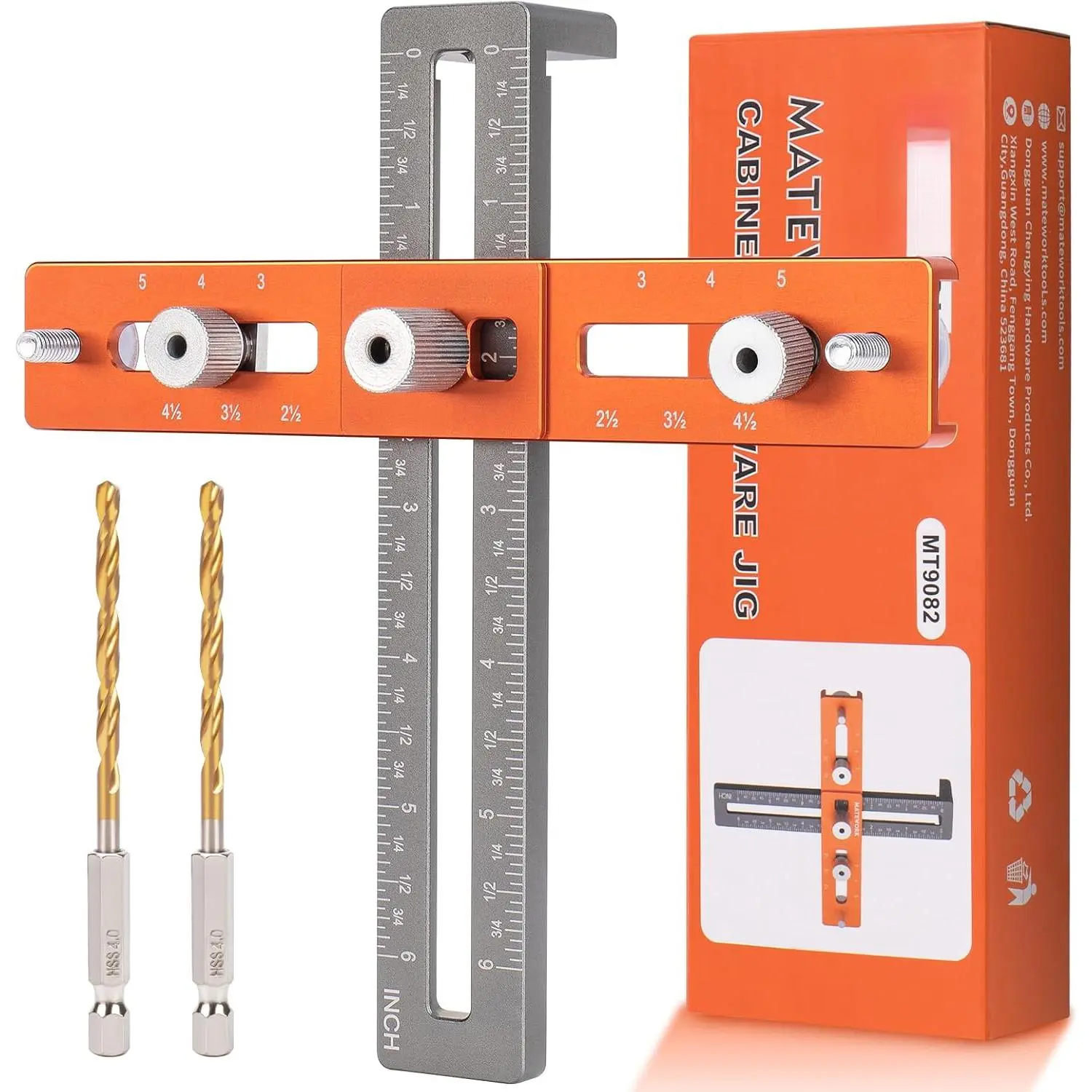 Cabinet Hardware Jig, Cabinet Handle Template, Cabinet Installation Tools With Adjustable Knob,Punch Locator Precision Woodworking Drill Guide For Drawer, Cupboard, Door, File Shelves