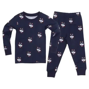UConn Huskies Youth Allover Print LS Pajama