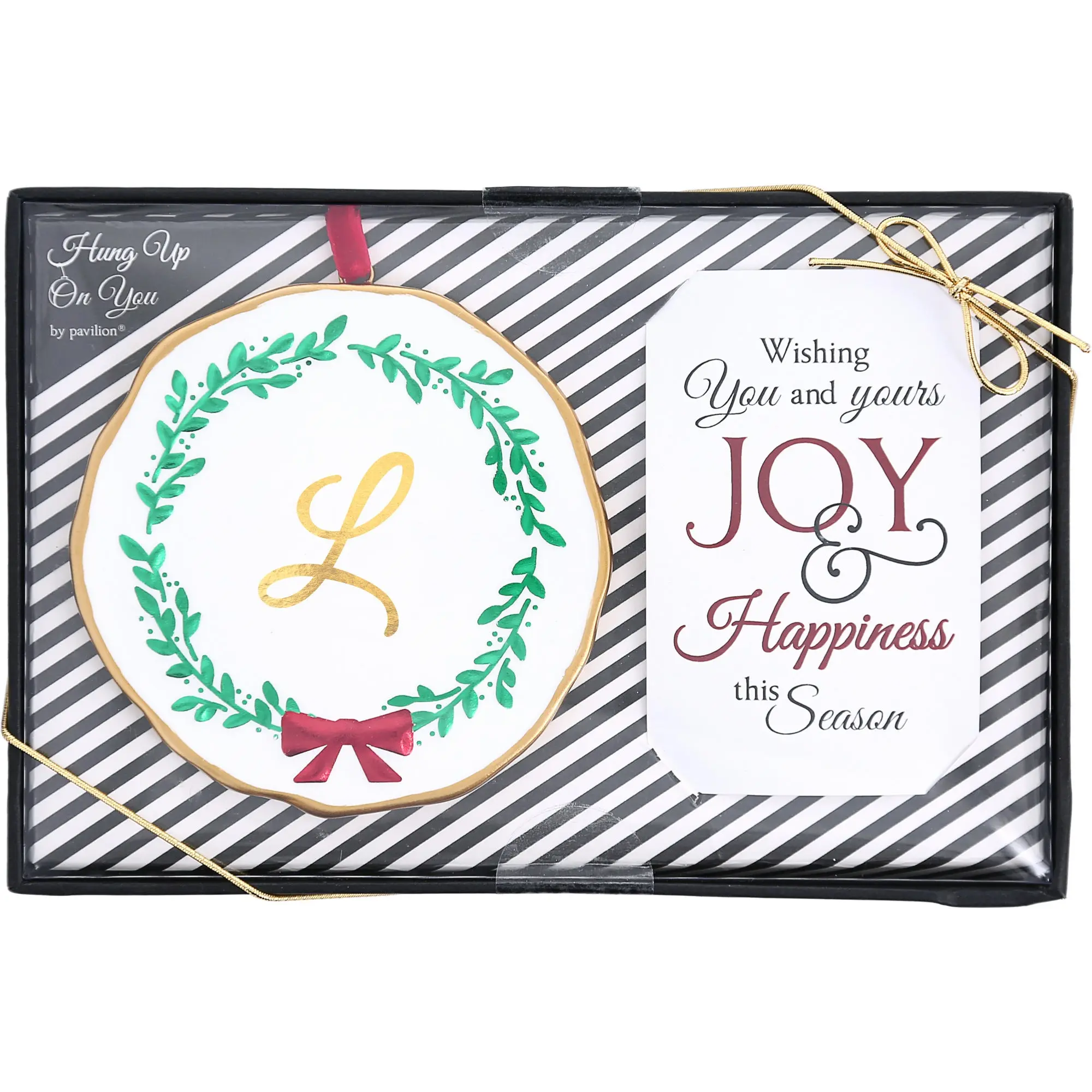 L 4" Monogram Ornament