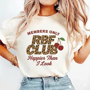[Sale up to 40%] Members Only RBF Club Shirt, Summer Styles Graphic Tee, Club Membership, RBF Club T-Shirt