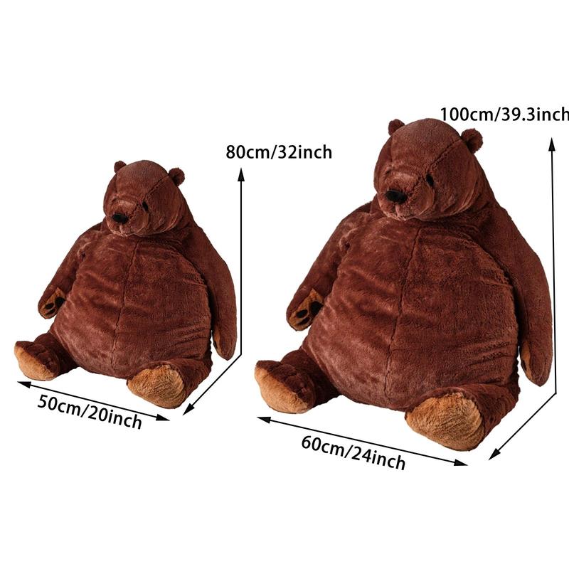 Djungelskog Bear 39.3 Inch - Soft and Giant Bear - Huggable and Cuddly Plush Toy Teddybear Stuffed Animal - Ideal Gift for Kid Boy, Girl & Girlfriend - Super Soft and Cuddly