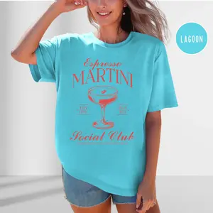 Espresso Martini T-Shirt, Dirty Martini Shirt, Gin & Tonic Social Club, Spicy Margs Social Club Tee, Margarita Club, Summer Mojitos Club, Comfort Color Shirts