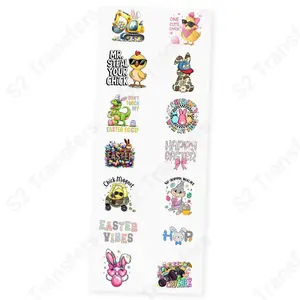 Egg-citing Easter Kids Premade DTF Transfer Gangsheet - 22"x60"