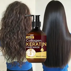 100ML Collagen Keratin Hair Mask, Contains Collagen & Keratin, Moisturizing & Revitalizing, Scalp Care, Smooth & Shiny Hair