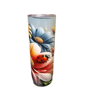 Lady bug/flowers 20oz Tumbler