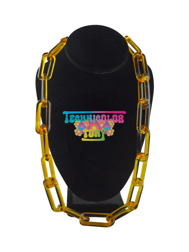 Yellow Glass Chain - Heady Handmade Local Glass