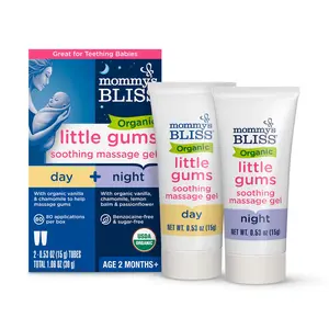 Mommy'S Bliss Baby Gum Massage Organic Gel, Day and Night, 2+ Months, 1.06 Oz 2 Pack MOM Enterprises Inc.