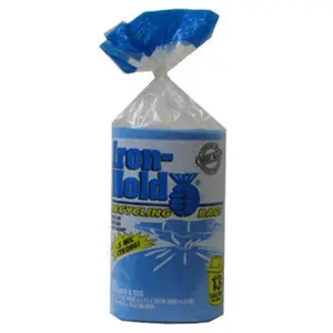 618781 30 Count, 13 Gallon, Blue Recycling Bags
