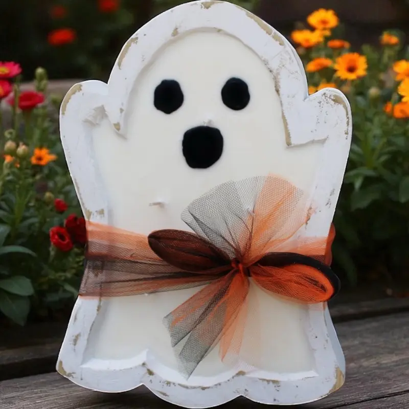 Ghost Dough Bowl Candle