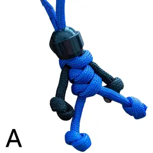 Handmade Building Block Keychain Biker Helmet Pendant Bag Rope Braided Keychain Paracord Backpack Doll Hanging Buddy Pendan I8N5