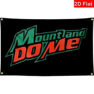 2D Flat Banner 1pc Mount and Do Me Flag, Colorful University Dormitory Banner, Wall Mounted with 4 Padding Rings, Pull-Up Banner