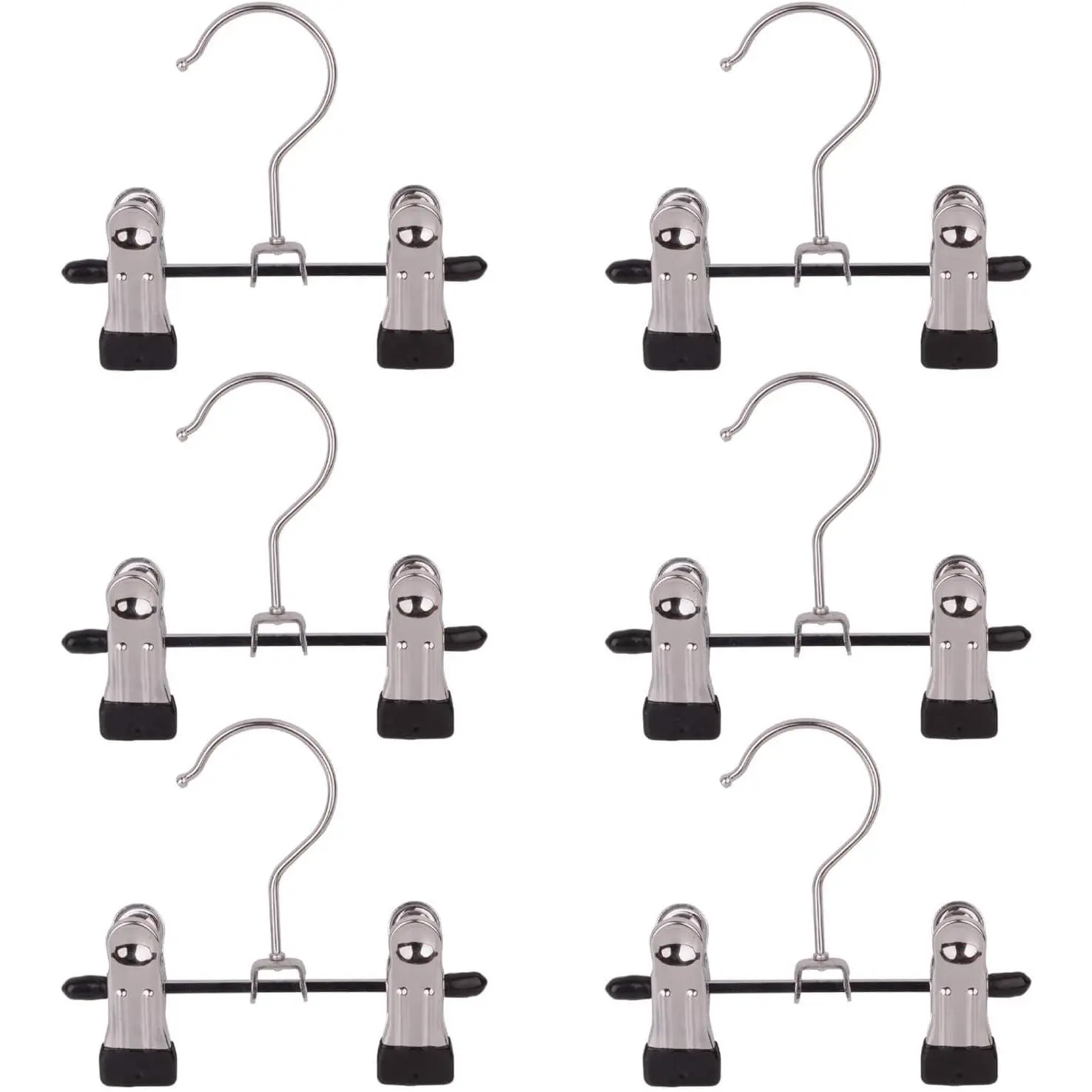 Adjustable Stainless Steel Shoe Rack Pants Folder Multi-Functional Portable Travel Laundry Washing Machine Rack Hooks Socks Clip Boot Hanger Set of 6 (6)
