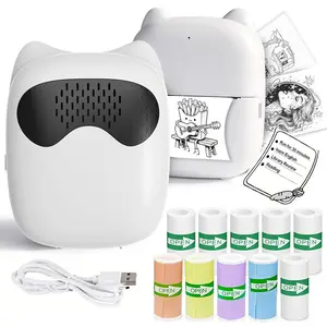 Portable Inkless Thermal Ai Sticker Printer, Ideal for Scrapbooks, Photos, Learning, Diaries, Home, School, Office, DIY Projects