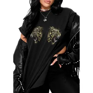 TIGER BOOBS SIDE SLIT TEE