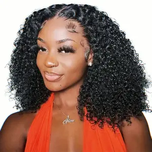 AliPearl Hair Curly 5x7 Lace Closure Wigs Ready To Go Glueless Wigs Pre Cut Pre Bleached Human Hair FallFreshness