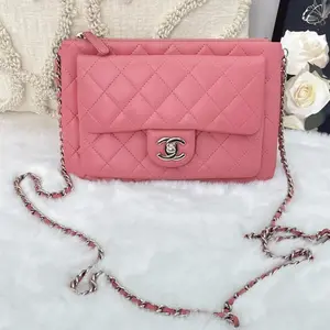 Pre-owned CHANEL Timeless/classique leather crossbody bag Pink |19607922 WWL HD