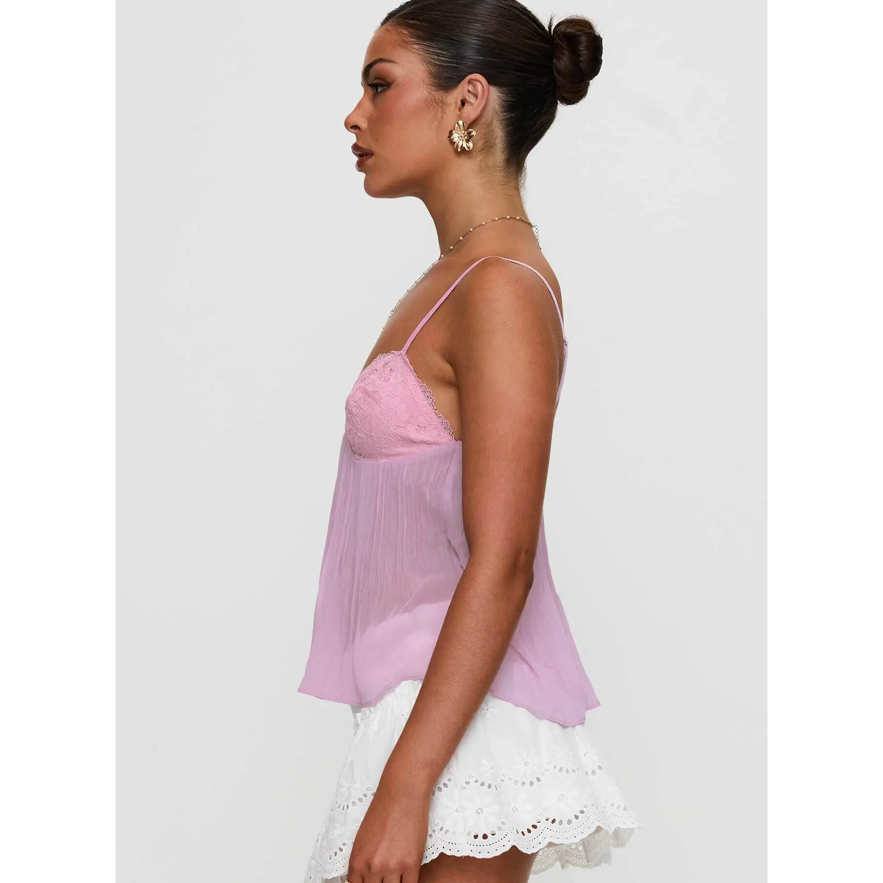 Zami Pleat Top Pink - TikTok Shop