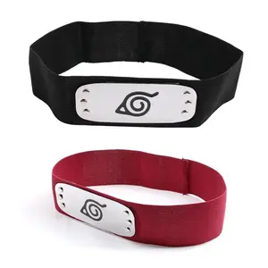 Elastic Leaf Village Headband (RED)