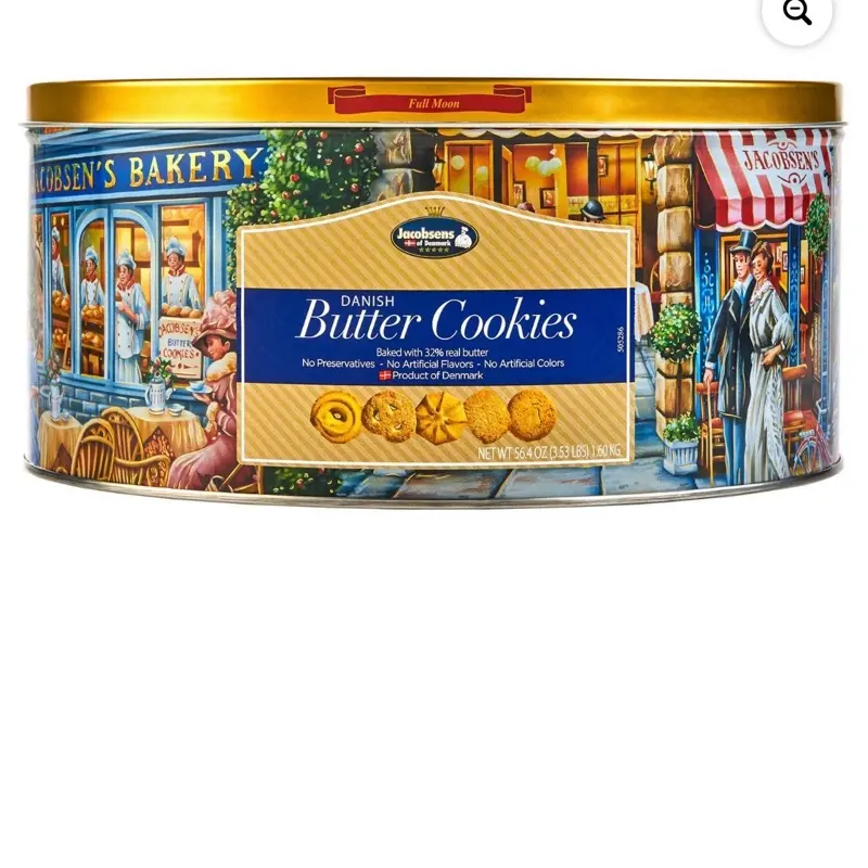 Original Premium Danish Butter Cookies Tin, 3.5lbs - Delicious Snack Biscuits