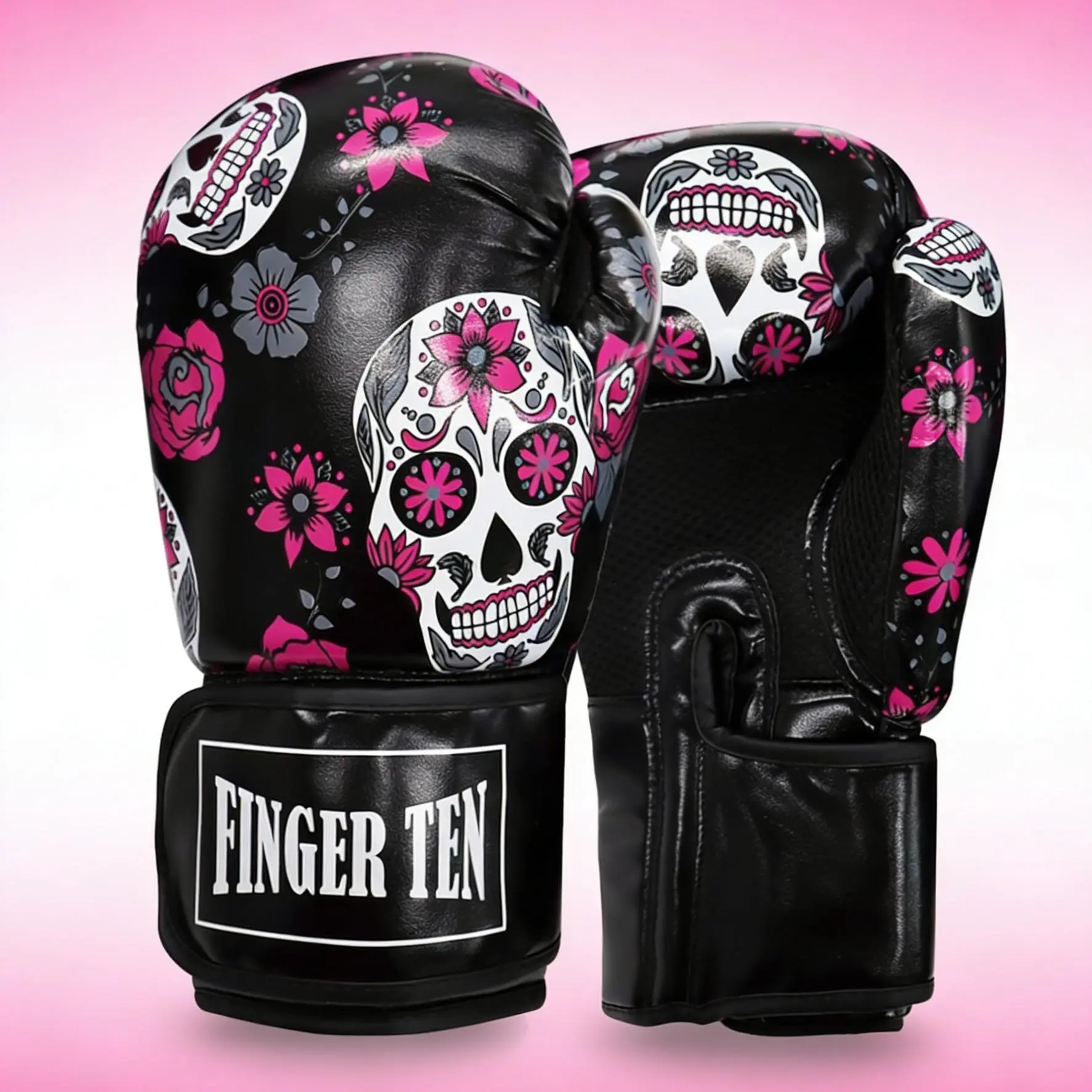 Women's Boxing Gloves 8oz 10oz 12oz 14oz 16oz High Quality Leather Punching Sparring Gloves for MMA Training Heavy Bag