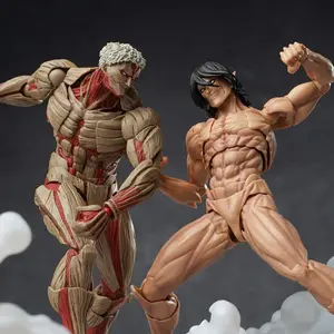 New Ko Amazing Yamaguchi Giant Armor Titan Female Attack on Titan Action Figure Model Toy Detailed Muscle Design