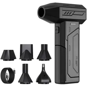 Duster,130000RPM Super Power Cordless Air Duster,Rechargeable Brushless Blower,3 Gear Adjustable Mini Blower with LED Light,Dust Remover for /House/Outdoor/