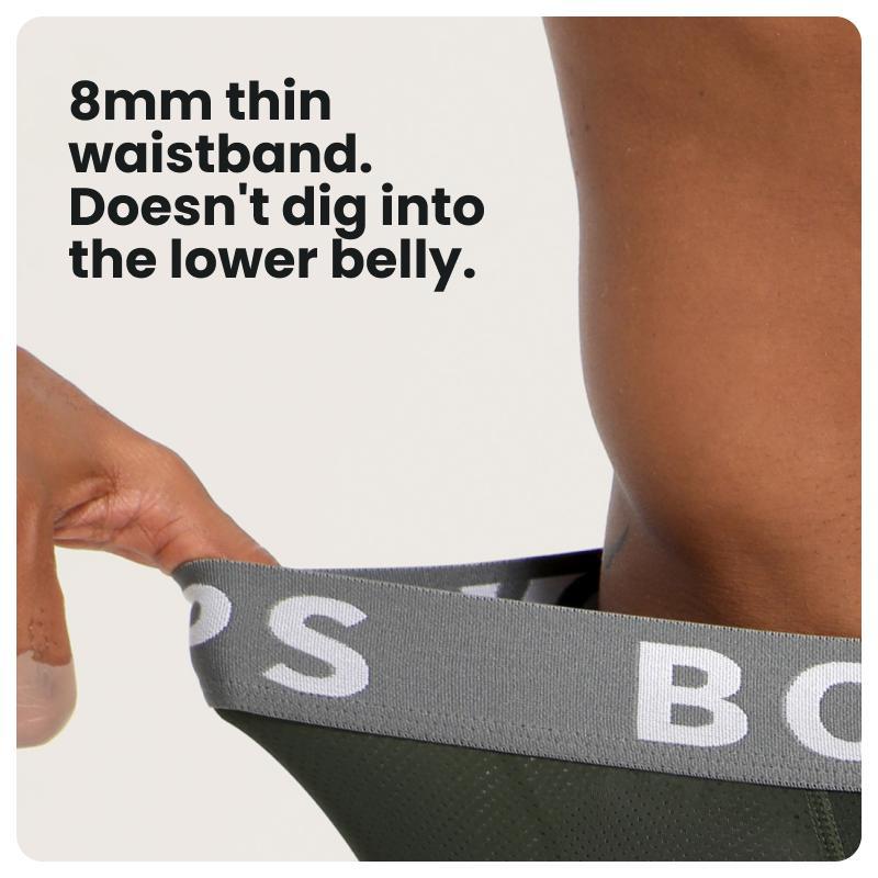 BodyTips 3 Pack Breathable Mesh Boxer Briefs Quick Dry Seamless Fit Design Smooth Boxer Panties No Show Underwear Invisible Briefs Versatile Underwear For Daily Wear Work Office Home Lounge Casual Outfit Workout Training Gym Active Use All Day Wear