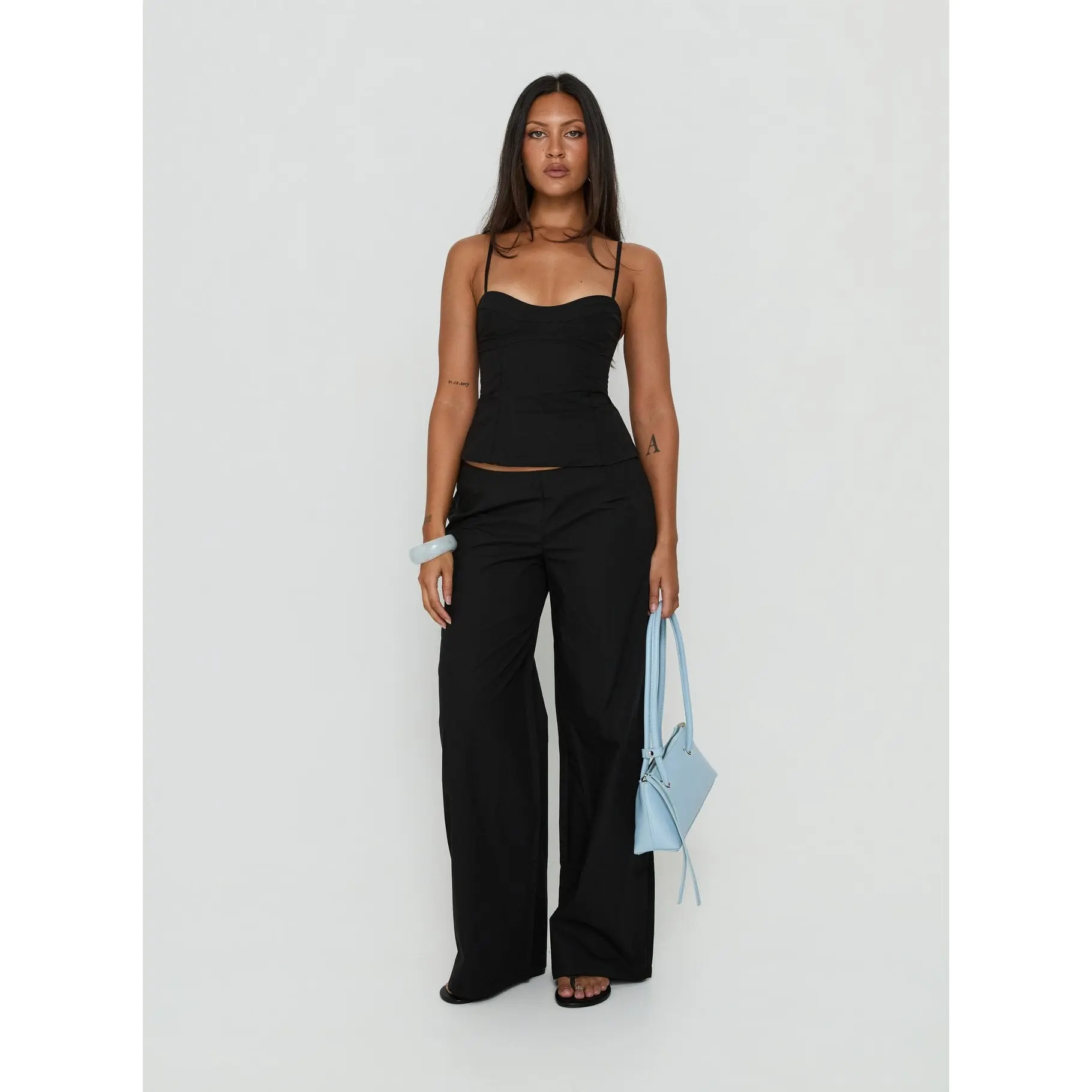 Kierstyn Corset Set Black