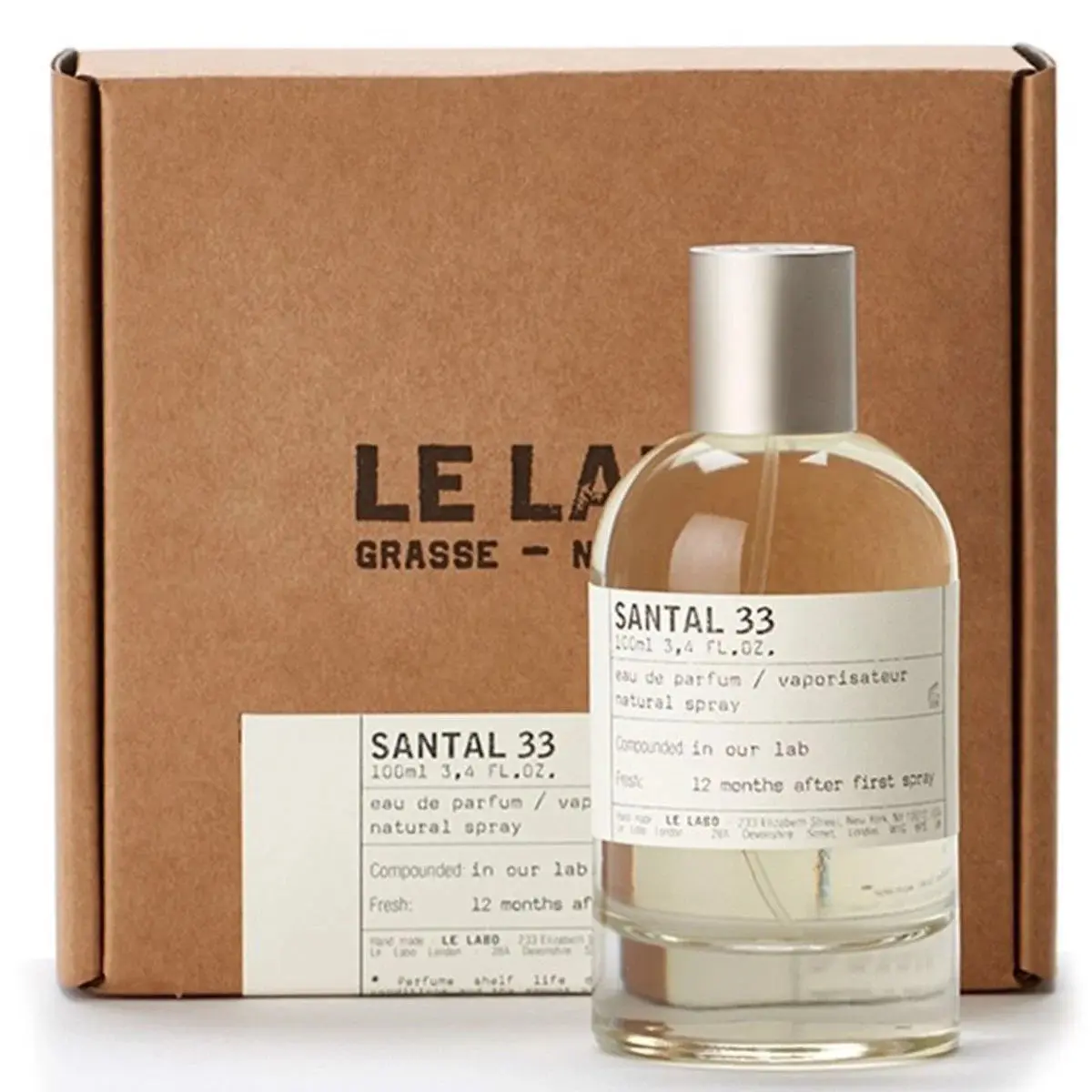 Le Labo Santal 33 Eau de Parfum Spray 3.4 oz 100ml New With Box