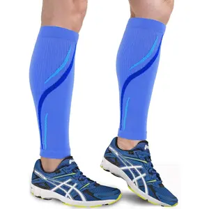 Calf Compression Sleeve for Men & Women 20-30 mmHg, Leg compression Sleeve, Footless Compression Socks (1 or 2Pair)
