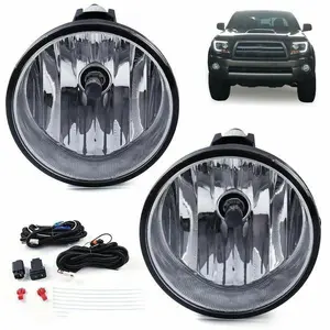 Fit For Toyota Tacoma 2005 - 2011 Clear Lens Chrome Housing Fog Lights Set Pair