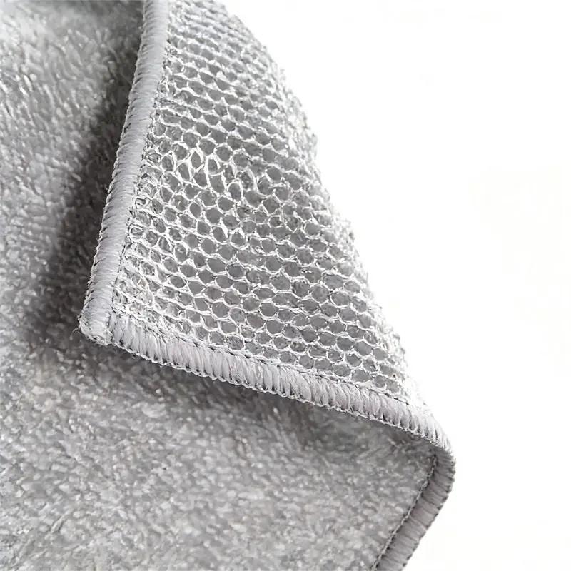 One Rag Outlasts 10 Sponges – 10 Counts Wire Dishwashing Rag, Heavy-Duty Steel Mesh Scrubber, Abrasive-Free Cleaning Cloth for Kitchenware & Pans