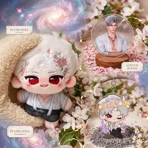 3count, 2026 New Love and Deepspace 10cm/3.93in kawaii Sylus anime plushie set, Character, Contains plush toy, badge, keychain, Soft touch, Backpack pendants, Bedroom decorations, animation peripherals, Birthday gift for her/him, xavier, Soft Cuddly Gift