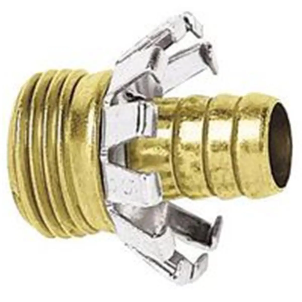 Gilmour Mfg Brass Male Clinch Coupler - Size 5/8" Male End, Hose Repair Accessory, Model C58M, Repairs Hoses