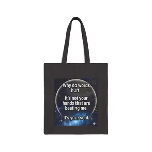 Navi motivational -on Liberty Tote canvas book bag
