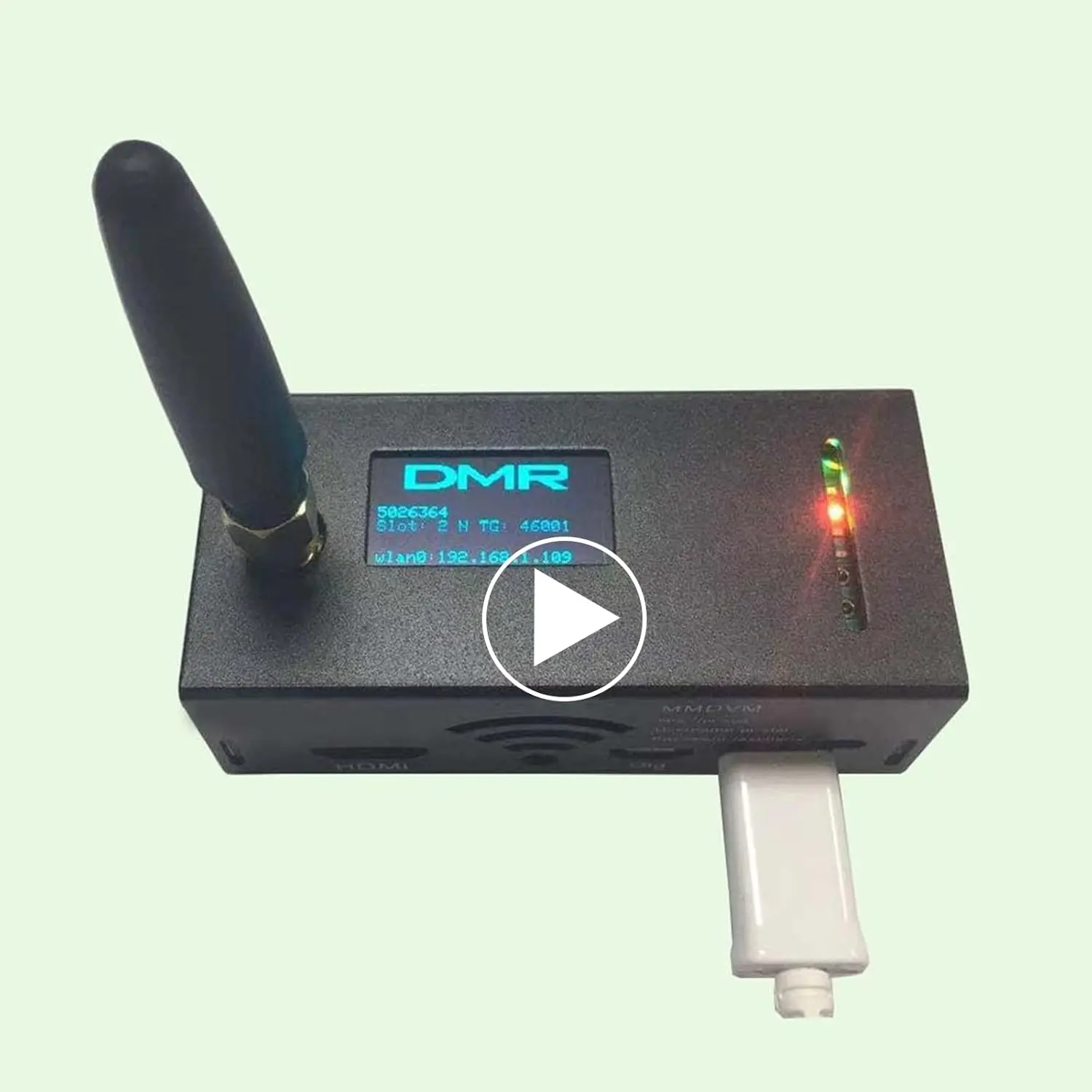 Upgraded MMDVM Hotspot Spot Assembled Radio Station OLED Antenna WiFi Digital Voice Modem P25 DMR YSF Raspbery P Zerow