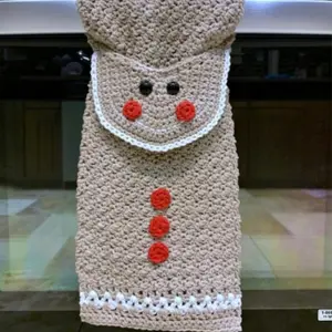Gingerbread Man Crocheted Kitchen Decor