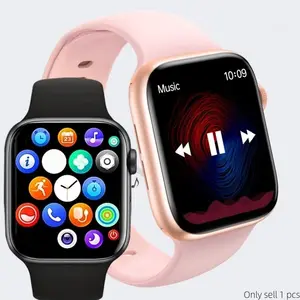 Full Touchscreen Smartwatch, Wireless Phone Calls, Music Player, Notifications, Pedometer, Sports Tracker, Compatible with Android & iOS, Health Fitness Smartwatch