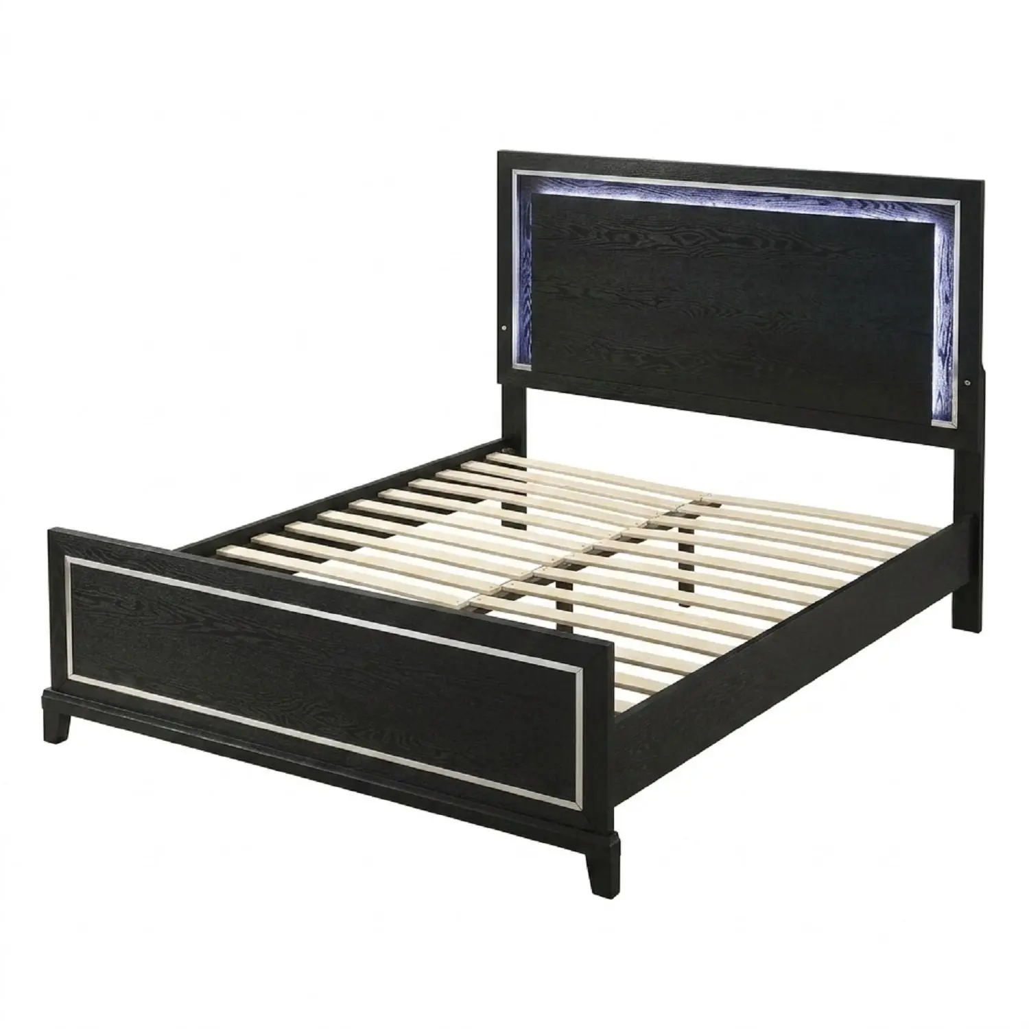 Modern Bed With Built In LED Light