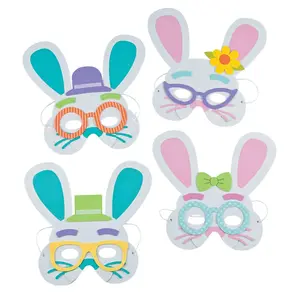 Easter Bunny Mask Foam Craft Kit - Makes 12